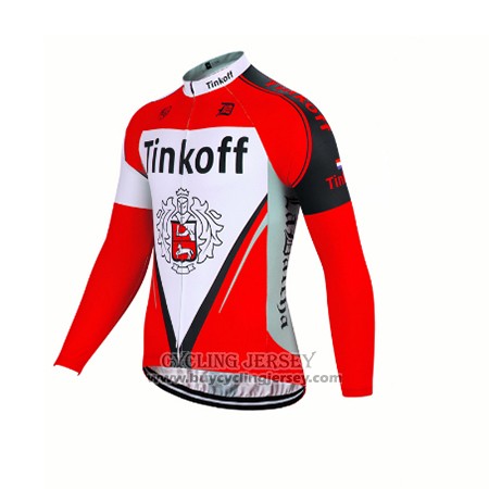 2017 Jersey Tinkoff Long Sleeve Red